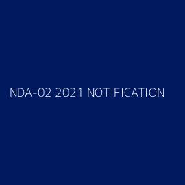 NDA-02 2021 NOTIFICATION